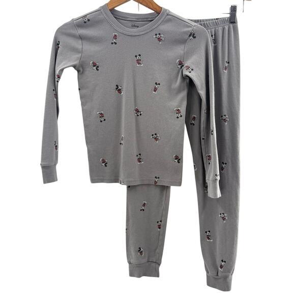 Janie and Jack Other - Disney X Janie and Jack Kid’s Mickey Mouse Pajama Set 100% Cotton Gray Size 10